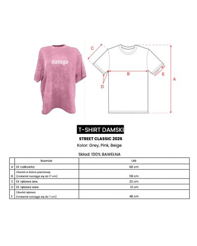 T-shirt damski oversize fit OLAVOGA STREET CLASSIC 2026 szary - FashionPlace - 4