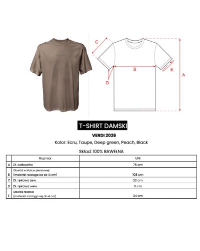 T-shirt damski oversize fit OLAVOGA VERDI 2026 taupe - FashionPlace - 4