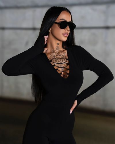 Kombinezon damski OLAVOGA WANTED 2026 czerń - FashionPlace - 3