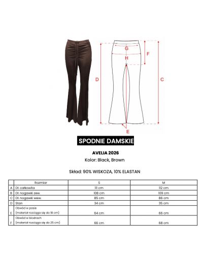 Spodnie damskie OLAVOGA AVELIA 2026 brąz - FashionPlace - 4
