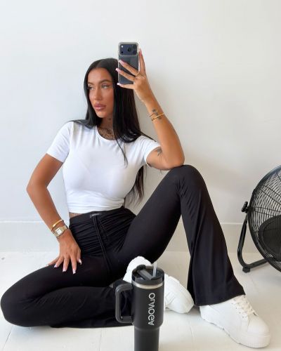 Spodnie damskie OLAVOGA AVELIA 2026 czerń - FashionPlace - 2