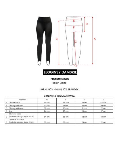 Legginsy damskie OLAVOGA PRESSURE 2026 czerń - FashionPlace - 4