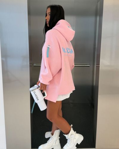 Bluza damska OLAVOGA AVIRA 2026 pudrowy róż - FashionPlace - 4