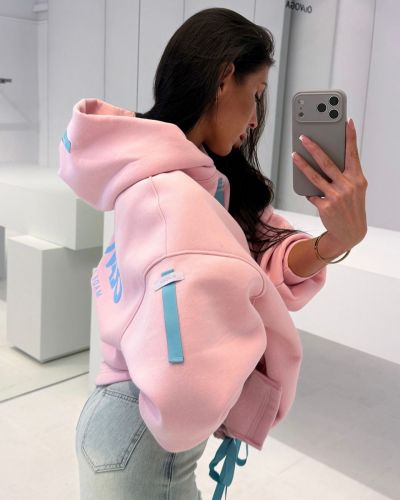 Bluza damska OLAVOGA AVIRA 2026 pudrowy róż - FashionPlace - 7