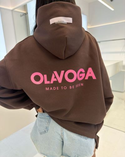Bluza damska OLAVOGA AVIRA 2026 brąz - FashionPlace - 5