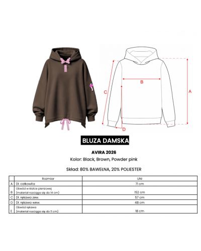 Bluza damska OLAVOGA AVIRA 2026 brąz - FashionPlace - 6