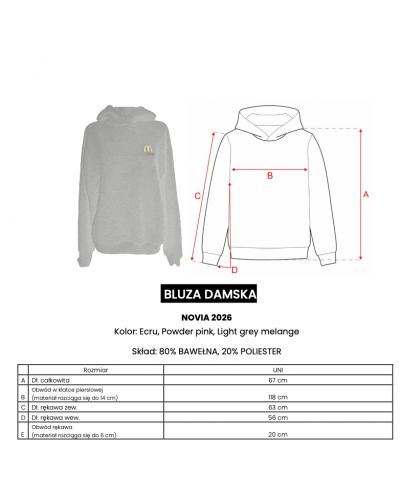 Bluza damska OLAVOGA NOVIA 2026 pudrowy róż - FashionPlace - 6
