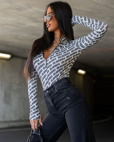 Body damskie OLAVOGA LOYAL 2026 ecru+czerń - FashionPlace - 1