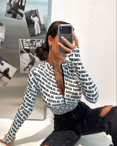 Body damskie OLAVOGA LOYAL 2026 ecru+czerń - FashionPlace - 5