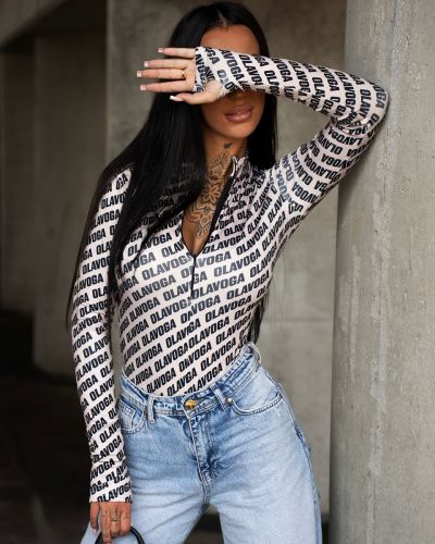 Body damskie OLAVOGA LOYAL 2026 beż+czerń - FashionPlace - 5