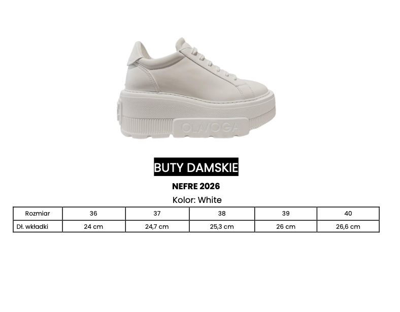 Buty damskie OLAVOGA NEFRE 2026 biel