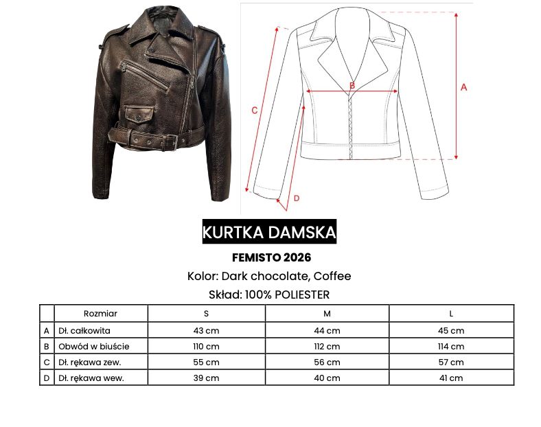 Kurtka damska OLAVOGA FEMISTO 2026 coffe