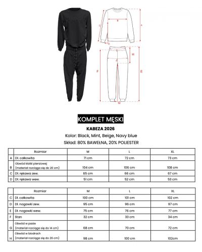 Komplet męski OLAVOGA KABEZA 2026 navy blue - FashionPlace - 4