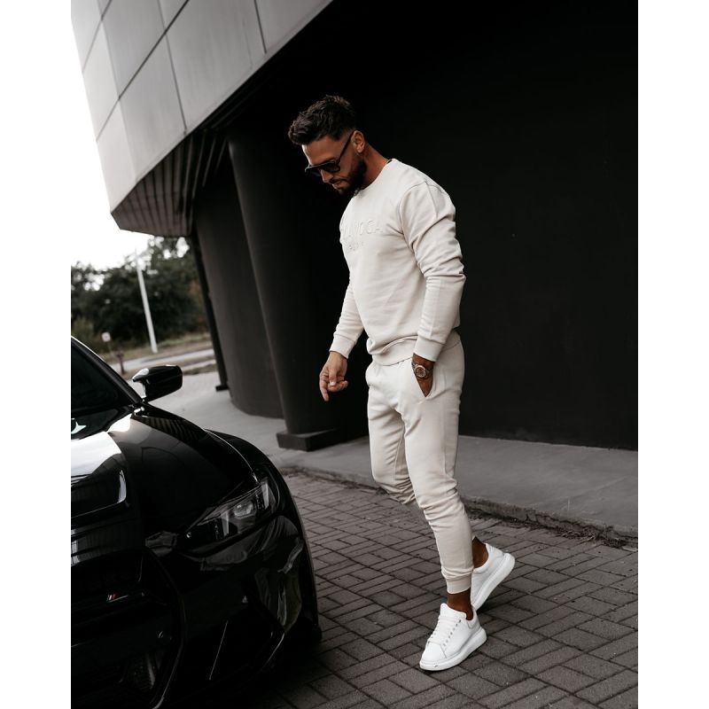 Komplet męski OLAVOGA KABEZA 2026 beż - FashionPlace - 1