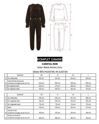 Komplet damski OLAVOGA CAREFULL 2026 czerń - FashionPlace - 4