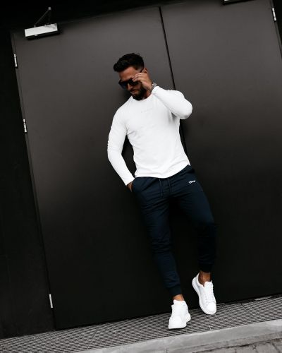 Spodnie męskie OLAVOGA LOCKERY 2026 navy blue - FashionPlace - 3