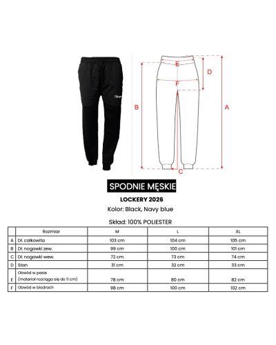Spodnie męskie OLAVOGA LOCKERY 2026 czerń - FashionPlace - 4