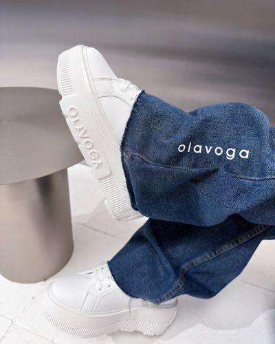 Spodnie damskie OLAVOGA CYNTE 2026 ciemny jeans - FashionPlace - 2