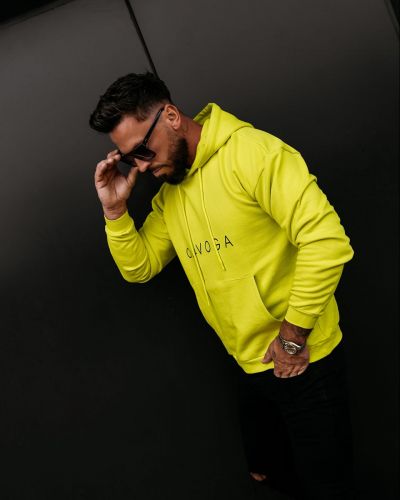 Bluza męska OLAVOGA VALLARO 2026 limonkowa - FashionPlace - 1