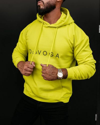 Bluza męska OLAVOGA VALLARO 2026 limonkowa - FashionPlace - 2
