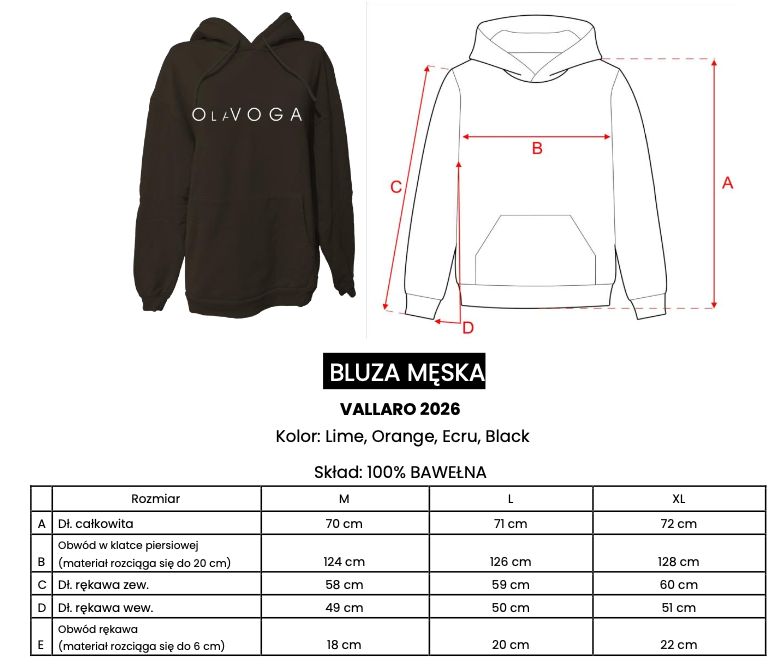 Bluza męska OLAVOGA VALLARO 2026 limonkowa