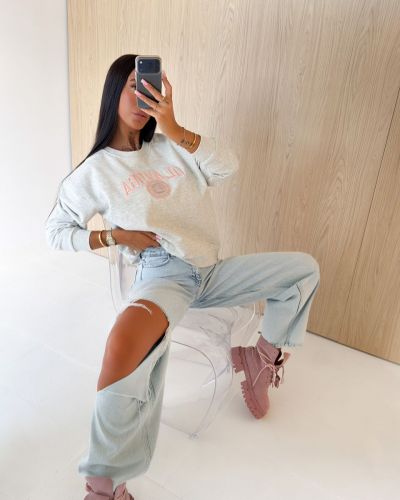 Bluza damska OLAVOGA LULU 2026 szara - FashionPlace - 2