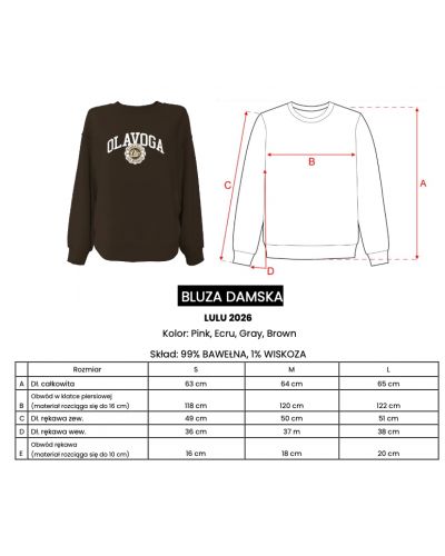 Bluza damska OLAVOGA LULU 2026 ecru - FashionPlace - 4