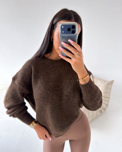 Sweter damski OLAVOGA FONSI 2026 brąz - FashionPlace - 2