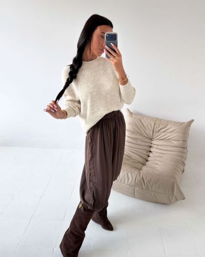 Sweter damski OLAVOGA FONSI 2026 beż - FashionPlace - 1