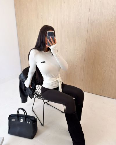 Bluzka damska OLAVOGA RE ZA 2026 ecru - FashionPlace - 2