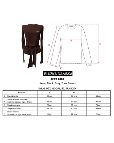 Bluzka damska OLAVOGA RE ZA 2026 ecru - FashionPlace - 4