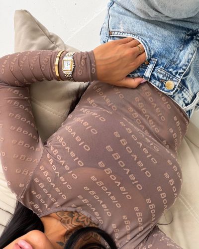 Body damskie OLAVOGA MISSY 2026 brąz - FashionPlace - 3