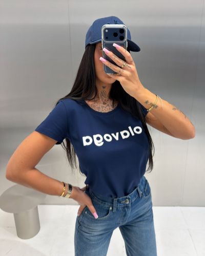T-shirt damski OLAVOGA EARLY 2026 navy blue - FashionPlace - 2
