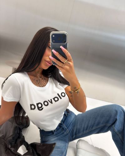 T-shirt damski OLAVOGA EARLY 2026 biały - FashionPlace - 2