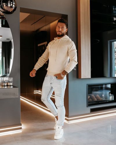 Bluza męska OLAVOGA DARU 2026 ecru - FashionPlace - 1