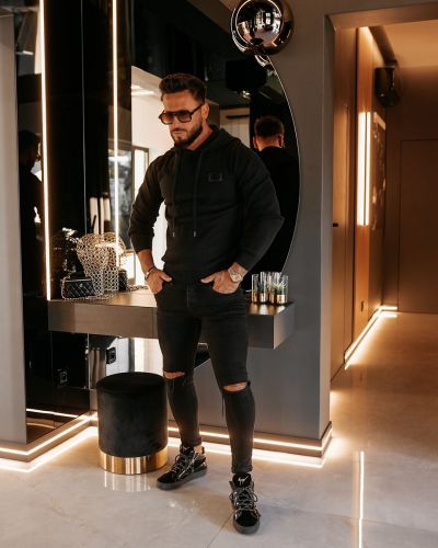 Bluza męska OLAVOGA DARU 2026 czerń - FashionPlace - 1