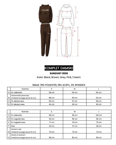 Komplet damski OLAVOGA SUNZOIST 2026 róż - FashionPlace - 4
