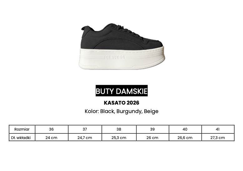 Buty damskie OLAVOGA KASATO 2026 beż