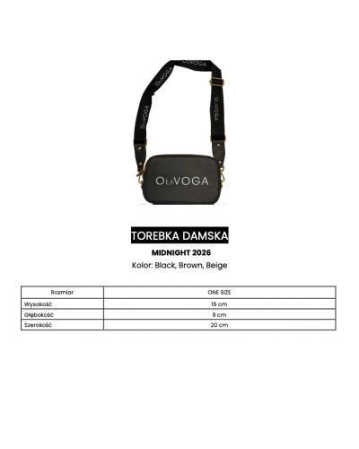 Torebka damska OLAVOGA MIDNIGHT 2026 czerń - FashionPlace - 4