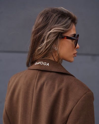 Płaszcz damski OLAVOGA MOONLEOER 2026 brąz - FashionPlace - 4