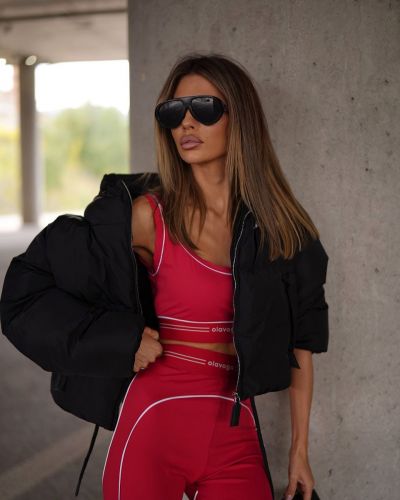 Komplet damski OLAVOGA TOMA 2026 czerwień - FashionPlace - 3