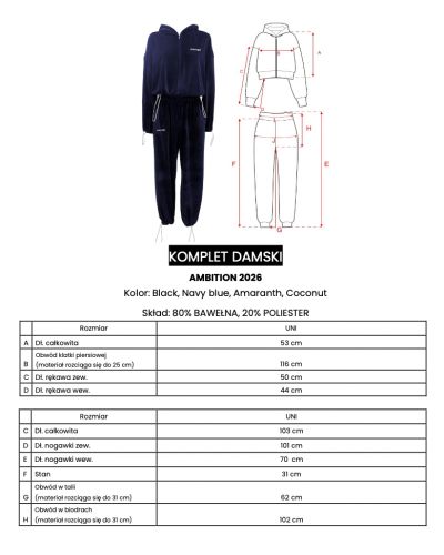 Komplet damski OLAVOGA AMBITION 2026 amarant - FashionPlace - 5