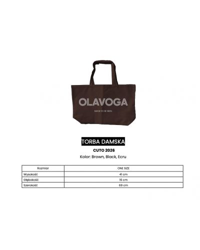 Torba damska OLAVOGA CUTO 2026 ecru - FashionPlace - 4