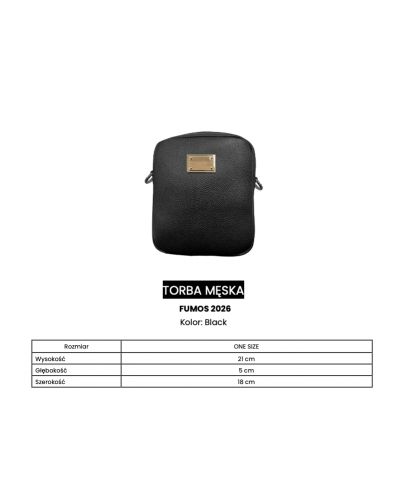 Torba męska OLAVOGA FUMOS 2026 czerń - FashionPlace - 6