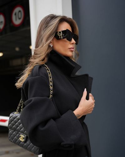 Płaszcz damski OLAVOGA BECKY 2026 czerń - FashionPlace - 3