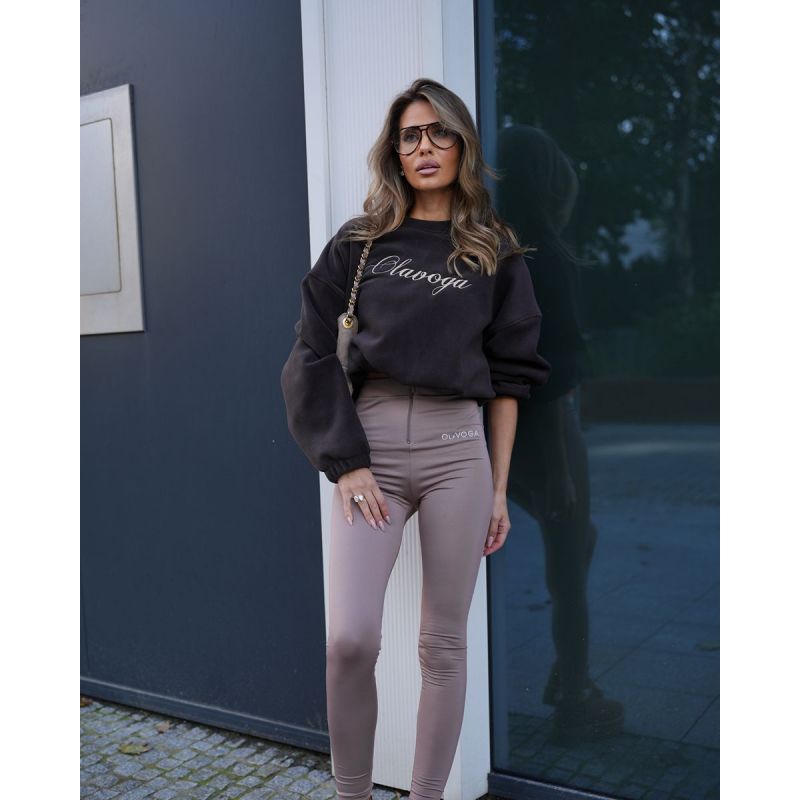 Legginsy damskie OLAVOGA LUXORA 2026 latte - FashionPlace - 1