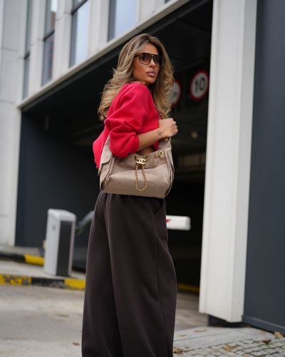 Spodnie damskie OLAVOGA SORENCE TWO 2026 brąz - FashionPlace - 2