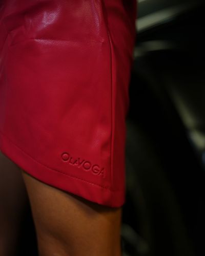Spódnica damska OLAVOGA LUNAMIAR 2026 czerwień - FashionPlace - 5