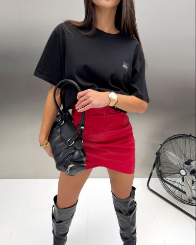 Spódnica damska OLAVOGA LUNAMIAR 2026 czerwień - FashionPlace - 6