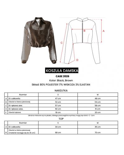 Koszula damska OLAVOGA CASE 2026 brąz - FashionPlace - 5